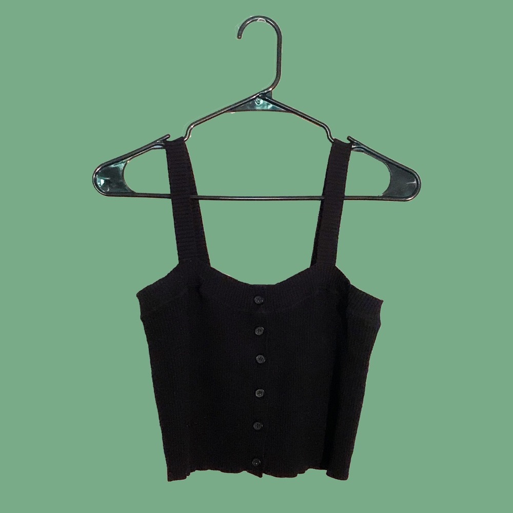 Brandy Melville Rare Button Down Crop Top